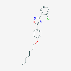 molecular formula C21H23ClN2O2 B405180 3-(2-Chlorophenyl)-5-[4-(heptyloxy)phenyl]-1,2,4-oxadiazole 
