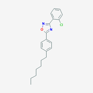 molecular formula C21H23ClN2O B405181 3-(2-Chlorophenyl)-5-(4-heptylphenyl)-1,2,4-oxadiazole 