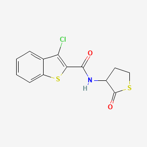 molecular formula C13H10ClNO2S2 B4051817 3-chloro-N-(2-oxothiolan-3-yl)-1-benzothiophene-2-carboxamide 