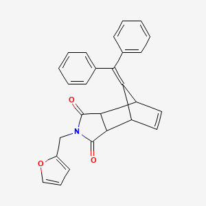 10-Benzhydrylidene-4-(furan-2-ylmethyl)-4-azatricyclo[5.2.1.02,6]dec-8-ene-3,5-dione