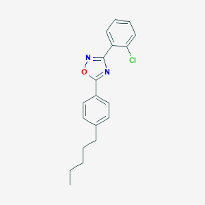 molecular formula C19H19ClN2O B405187 3-(2-Chlorophenyl)-5-(4-pentylphenyl)-1,2,4-oxadiazole 