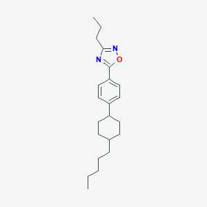 molecular formula C22H32N2O B405190 5-[4-(4-Pentylcyclohexyl)phenyl]-3-propyl-1,2,4-oxadiazole 
