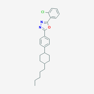 2-(2-Chlorophenyl)-5-[4-(4-pentylcyclohexyl)phenyl]-1,3,4-oxadiazole