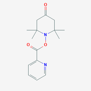 molecular formula C15H20N2O3 B4051936 2,2,6,6-Tetramethyl-1-[(pyridin-2-ylcarbonyl)oxy]piperidin-4-one 