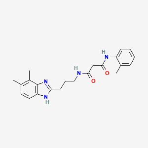 N-[3-(4,5-dimethyl-1H-benzimidazol-2-yl)propyl]-N'-(2-methylphenyl)malonamide