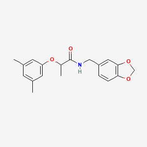 N-(1,3-benzodioxol-5-ylmethyl)-2-(3,5-dimethylphenoxy)propanamide