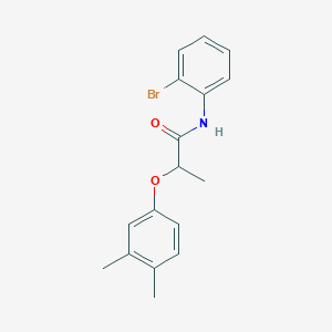 molecular formula C17H18BrNO2 B4051984 N-(2-bromophenyl)-2-(3,4-dimethylphenoxy)propanamide 