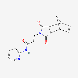 3-(3,5-dioxo-4-azatricyclo[5.2.1.0~2,6~]dec-8-en-4-yl)-N-2-pyridinylpropanamide