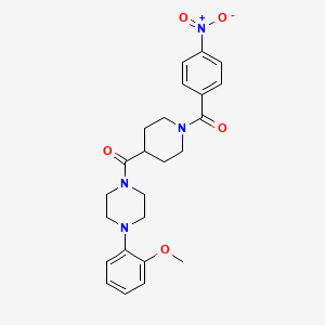 1-(2-methoxyphenyl)-4-{[1-(4-nitrobenzoyl)-4-piperidinyl]carbonyl}piperazine