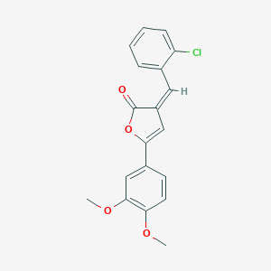 molecular formula C19H15ClO4 B405211 3-(2-chlorobenzylidene)-5-(3,4-dimethoxyphenyl)-2(3H)-furanone 
