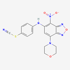 [(4-{[7-(Morpholin-4-YL)-4-nitro-2,1,3-benzoxadiazol-5-YL]amino}phenyl)sulfanyl]formonitrile