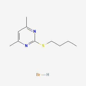 molecular formula C10H17BrN2S B4052125 2-Butylsulfanyl-4,6-dimethylpyrimidine;hydrobromide 