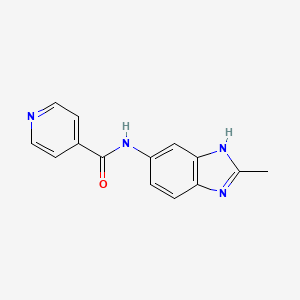 N-(2-methyl-1H-benzimidazol-5-yl)pyridine-4-carboxamide