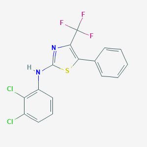 molecular formula C16H9Cl2F3N2S B405214 N-(2,3-dichlorophenyl)-5-phenyl-4-(trifluoromethyl)-1,3-thiazol-2-amine 