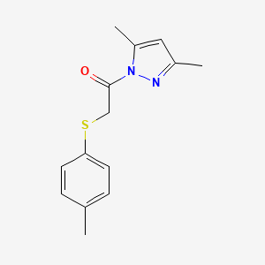 3,5-dimethyl-1-{[(4-methylphenyl)thio]acetyl}-1H-pyrazole