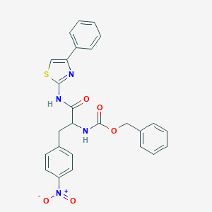 molecular formula C26H22N4O5S B405218 Benzyl 1-{4-nitrobenzyl}-2-oxo-2-[(4-phenyl-1,3-thiazol-2-yl)amino]ethylcarbamate 