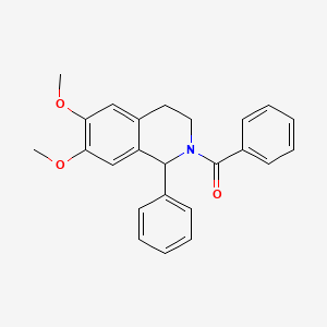 molecular formula C24H23NO3 B4052229 2-benzoyl-6,7-dimethoxy-1-phenyl-1,2,3,4-tetrahydroisoquinoline CAS No. 66040-36-6