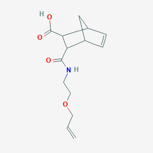 3-(2-Prop-2-enoxyethylcarbamoyl)bicyclo[2.2.1]hept-5-ene-2-carboxylic acid