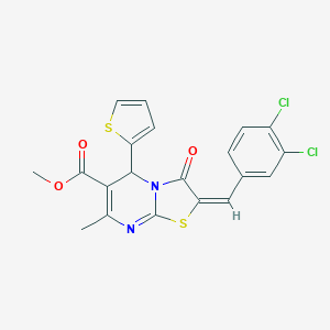 methyl 2-(3,4-dichlorobenzylidene)-7-methyl-3-oxo-5-(2-thienyl)-2,3-dihydro-5H-[1,3]thiazolo[3,2-a]pyrimidine-6-carboxylate