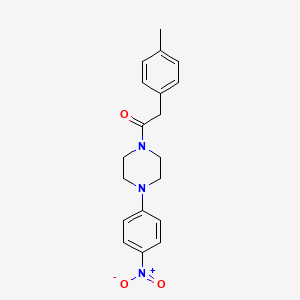 molecular formula C19H21N3O3 B4052314 2-(4-Methylphenyl)-1-[4-(4-nitrophenyl)piperazin-1-yl]ethanone CAS No. 599162-67-1