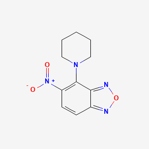 molecular formula C11H12N4O3 B4052323 5-Nitro-4-piperidin-1-yl-2,1,3-benzoxadiazole 