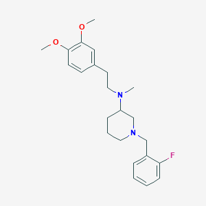 molecular formula C23H31FN2O2 B4052355 N-[2-(3,4-二甲氧基苯基)乙基]-1-(2-氟苄基)-N-甲基-3-哌啶胺 