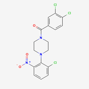 1-(2-chloro-6-nitrophenyl)-4-(3,4-dichlorobenzoyl)piperazine