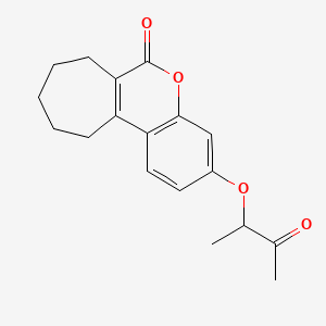 3-(1-methyl-2-oxopropoxy)-8,9,10,11-tetrahydrocyclohepta[c]chromen-6(7H)-one