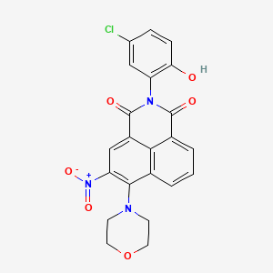 2-(5-chloro-2-hydroxyphenyl)-6-(4-morpholinyl)-5-nitro-1H-benzo[de]isoquinoline-1,3(2H)-dione