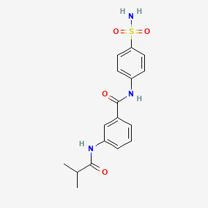 3-(2-METHYLPROPANAMIDO)-N-(4-SULFAMOYLPHENYL)BENZAMIDE