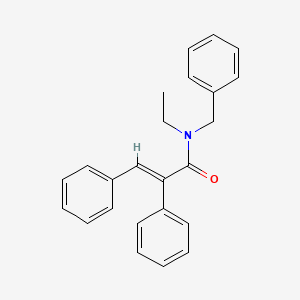 molecular formula C24H23NO B4052579 (E)-N-BENZYL-N-ETHYL-2,3-DIPHENYL-2-PROPENAMIDE 