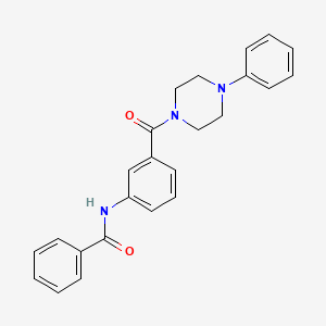 N-[3-(4-phenylpiperazine-1-carbonyl)phenyl]benzamide