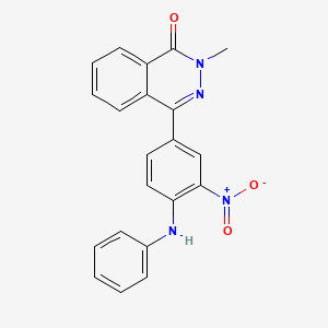 molecular formula C21H16N4O3 B4052618 2-METHYL-4-[3-NITRO-4-(PHENYLAMINO)PHENYL]-1,2-DIHYDROPHTHALAZIN-1-ONE 