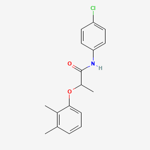 molecular formula C17H18ClNO2 B4052633 N-(4-chlorophenyl)-2-(2,3-dimethylphenoxy)propanamide 