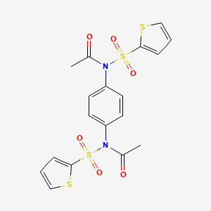 N,N'-1,4-phenylenebis[N-(2-thienylsulfonyl)acetamide]