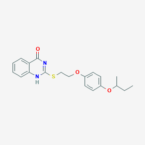 molecular formula C20H22N2O3S B405268 2-[2-(4-butan-2-yloxyphenoxy)ethylsulfanyl]-1H-quinazolin-4-one 