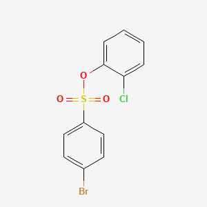 molecular formula C12H8BrClO3S B4052689 2-chlorophenyl 4-bromobenzenesulfonate CAS No. 7463-27-6