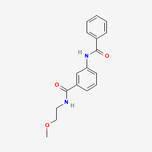 molecular formula C17H18N2O3 B4052691 3-benzamido-N-(2-methoxyethyl)benzamide 