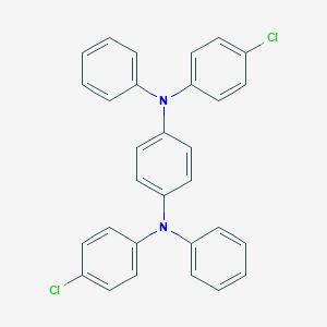 molecular formula C30H22Cl2N2 B040527 N,N'-双(4-氯苯基)-N,N'-二苯基-1,4-苯二胺 CAS No. 113703-66-5