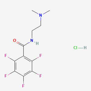 molecular formula C11H12ClF5N2O B4052705 N-[2-(dimethylamino)ethyl]-2,3,4,5,6-pentafluorobenzamide hydrochloride 