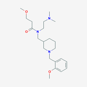 N-[2-(dimethylamino)ethyl]-3-methoxy-N-{[1-(2-methoxybenzyl)-3-piperidinyl]methyl}propanamide