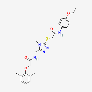 2-(2,6-dimethylphenoxy)-N-{[5-({2-[(4-ethoxyphenyl)amino]-2-oxoethyl}sulfanyl)-4-methyl-4H-1,2,4-triazol-3-yl]methyl}acetamide