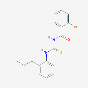 molecular formula C18H19BrN2OS B4052808 2-bromo-N-[(2-butan-2-ylphenyl)carbamothioyl]benzamide CAS No. 593241-00-0