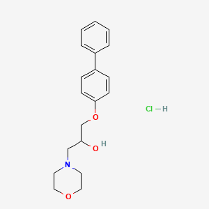 1-(4-biphenylyloxy)-3-(4-morpholinyl)-2-propanol hydrochloride