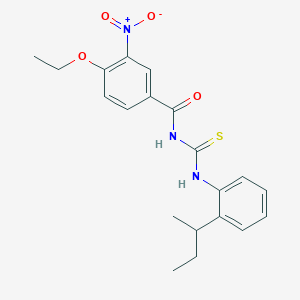 N-{[2-(butan-2-yl)phenyl]carbamothioyl}-4-ethoxy-3-nitrobenzamide