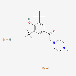 1-(3,5-Ditert-butyl-4-hydroxyphenyl)-2-(4-methylpiperazin-1-yl)ethanone;dihydrobromide