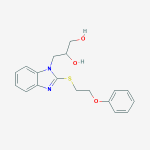 3-{2-[(2-phenoxyethyl)sulfanyl]-1H-benzimidazol-1-yl}-1,2-propanediol