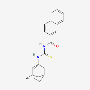 molecular formula C22H24N2OS B4052927 N-[(1-adamantylamino)carbonothioyl]-2-naphthamide 