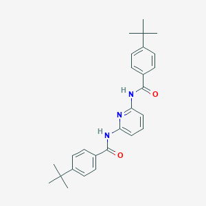 molecular formula C27H31N3O2 B405297 4-tert-butyl-N-{6-[(4-tert-butylbenzoyl)amino]-2-pyridinyl}benzamide 