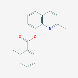molecular formula C18H15NO2 B405299 2-Methyl-8-quinolinyl 2-methylbenzoate 
